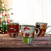 ЧАША КЕРАМ.КОЛЕДНА ЕЛЕНЧЕТА MERRY CHRISTMAS Ф8.5см Н10,5см LG-40730 